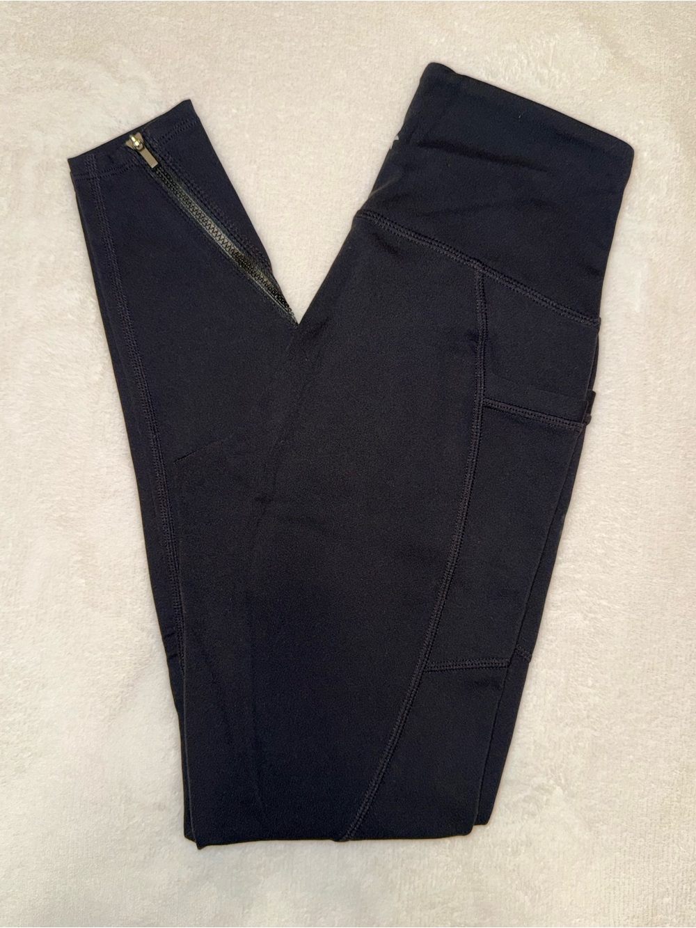 Athleta High Rise Chaturanga 7/8 Ankle Zip Leggings XS Petite